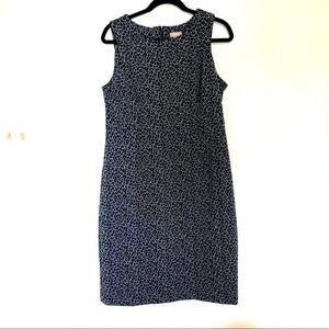 Chico’s Gray Black Animal Print Sleeveless Dress Women's Size‎ 8